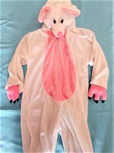 Kids Costumes to Hire - Mouse Onesie - White & Pink
